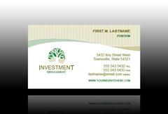 securities-investments-management-business card-template